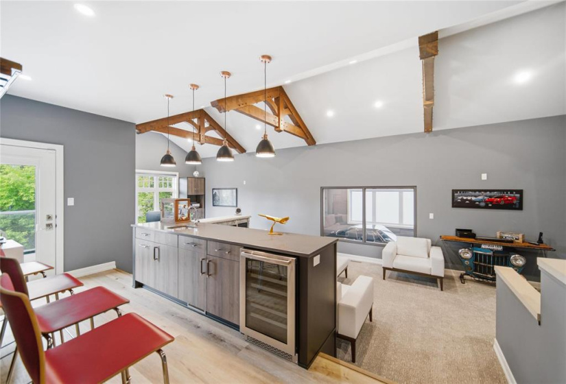 Ultimate home office with wet bar, lounge, upper deck with spiral staircase down to resort style backyard