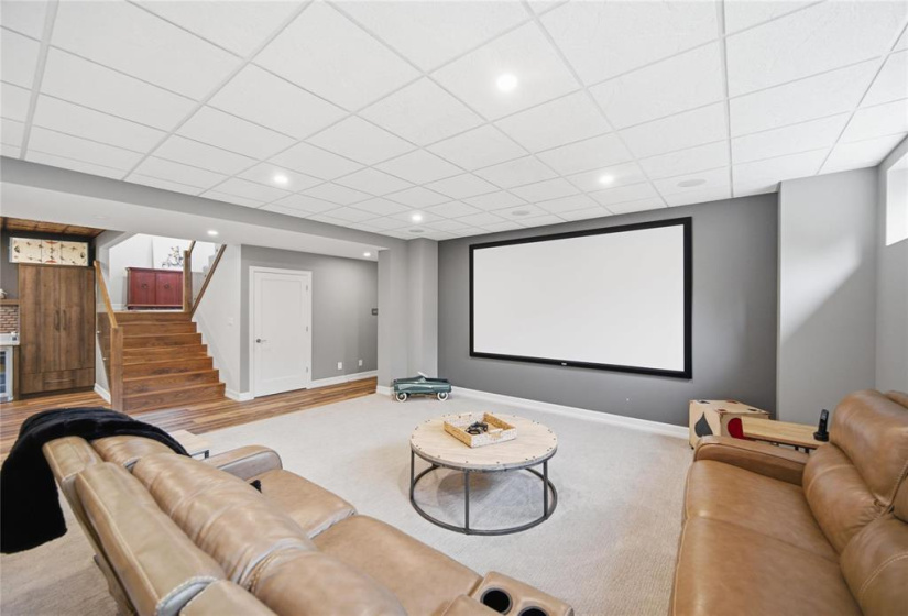 Lower level rec room