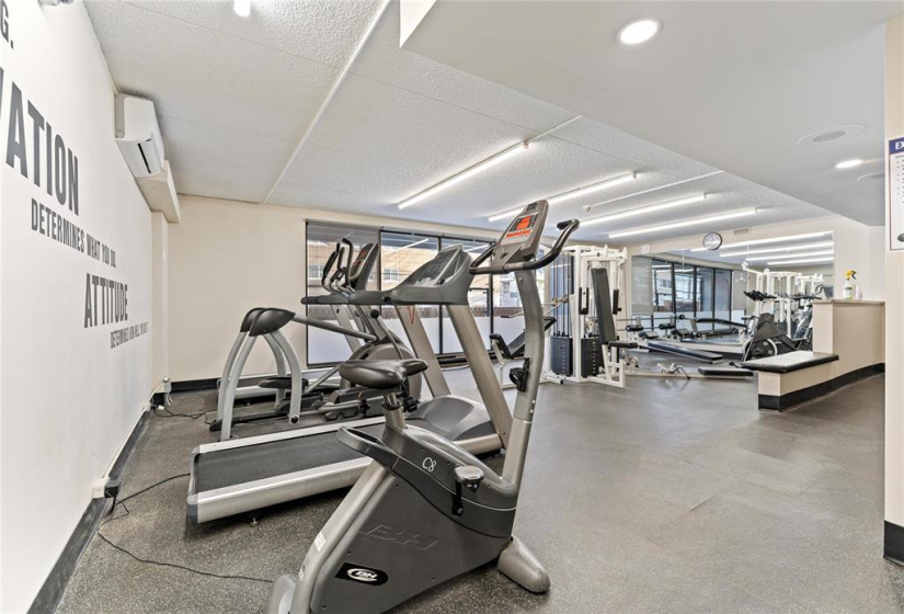 Fully equipped Gym on Main Floor
