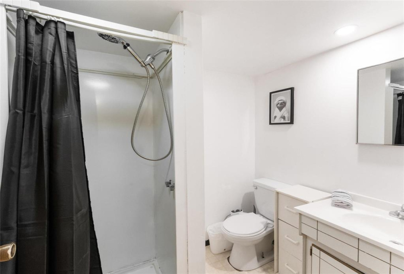 Basement bathroom