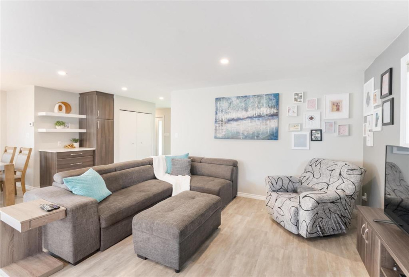 Bright open living room
