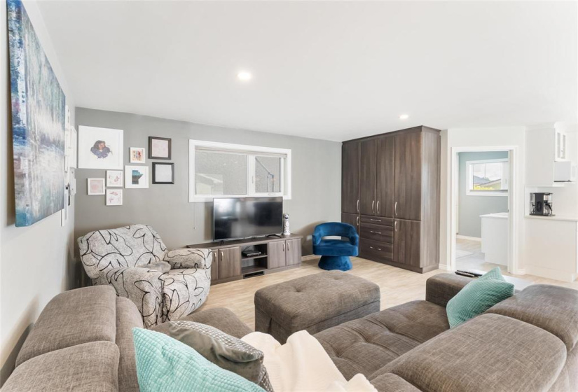 Custom entertainment centre and wall unit