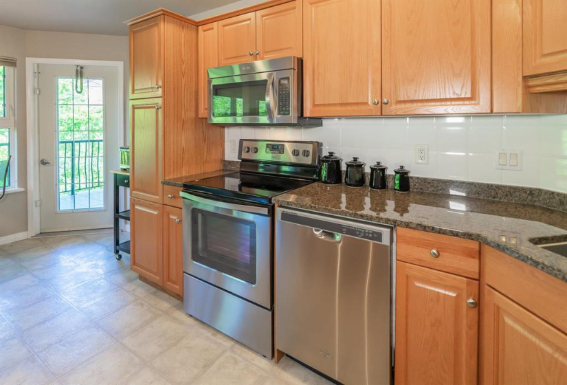 Handsome Oak cabinets