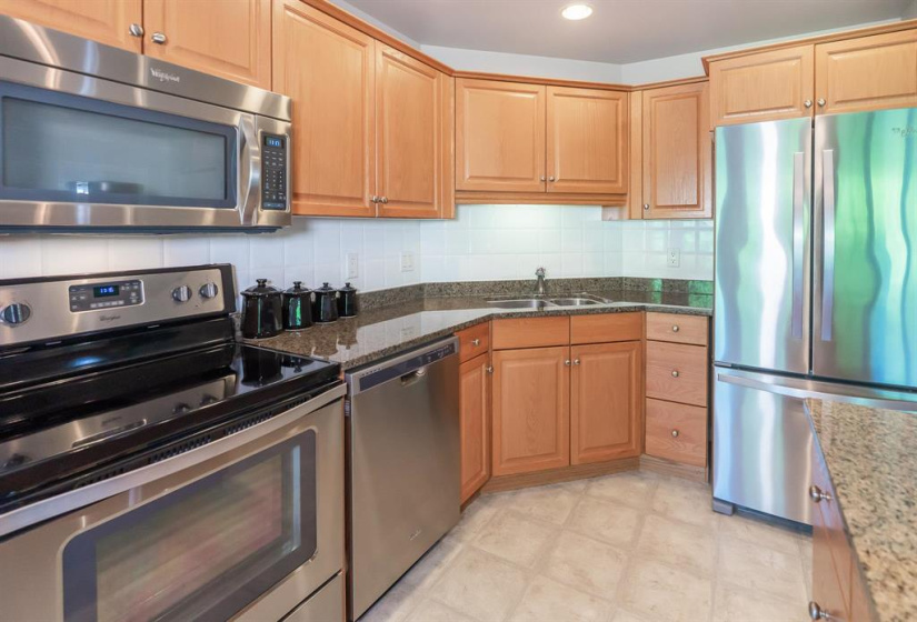 Newer stainless steel appliances