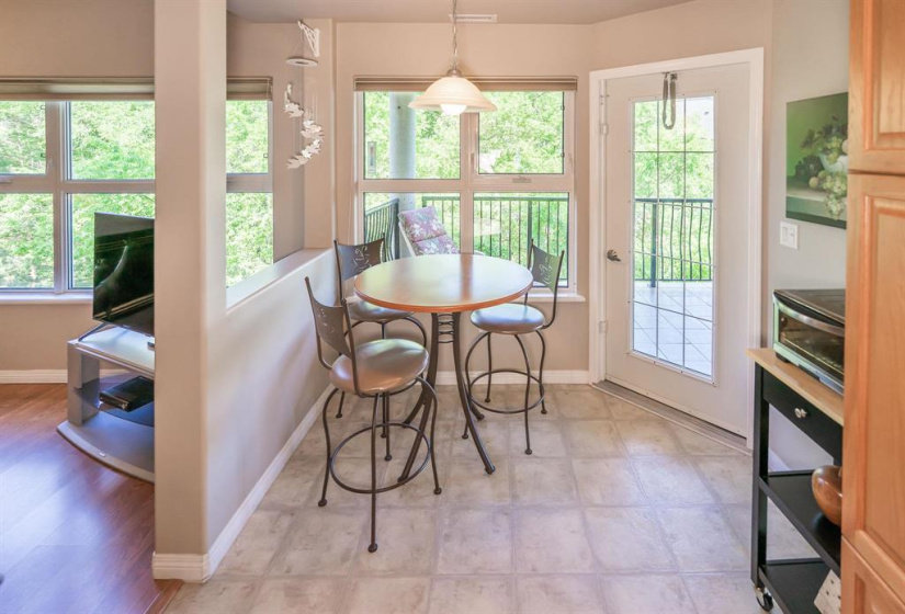 Garden door access to your large balcony