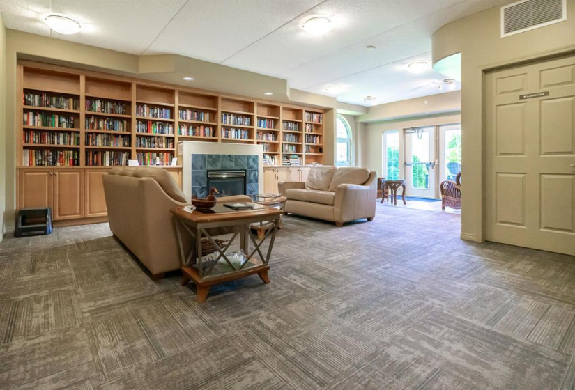 Read a book and relax in the expansive library