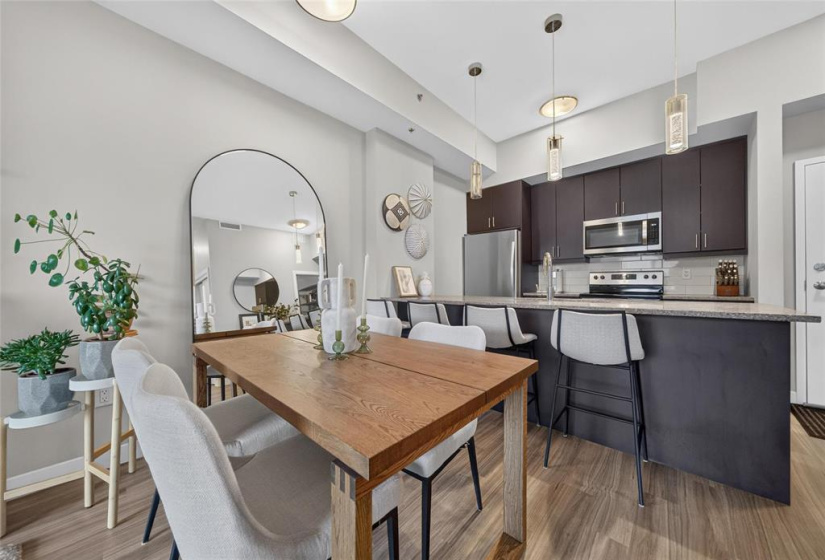 Open Concept, Living and Dining Area