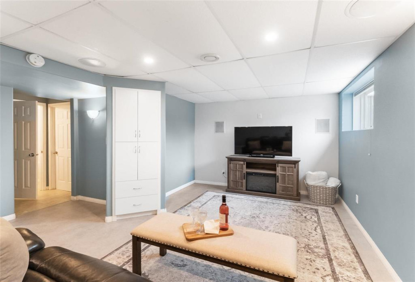 Bright open basement