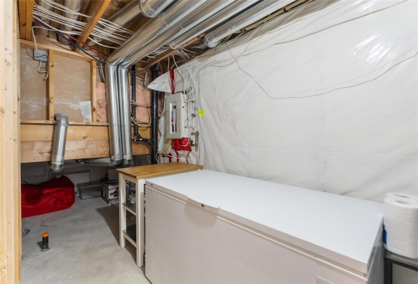 Freezer included. Sump pump