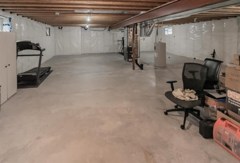 Wide open basement is ready for your ideas