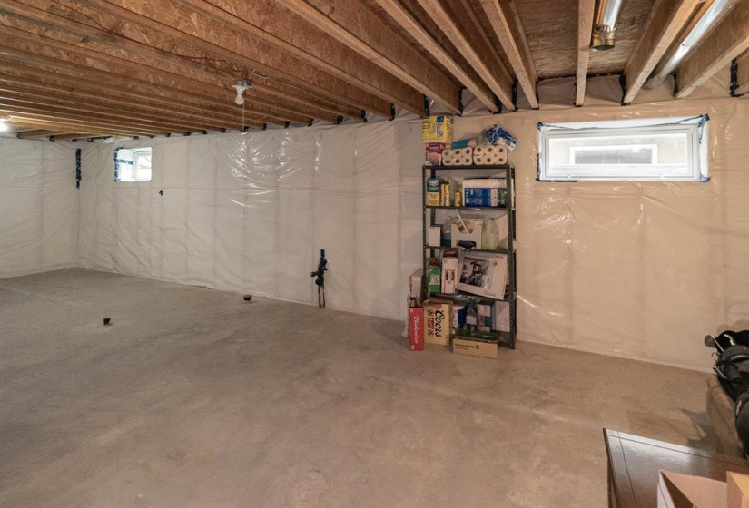 Roughed-in plumbing for a 3rd bathroom