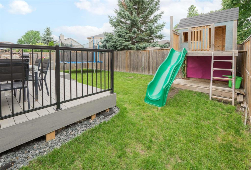 Play structure included